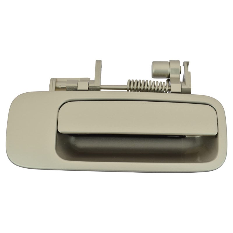 TRQ Rear Right Exterior Door Handle Beige Passenger Side Compatible with 1997-2001 Toyota Camry - Image 1